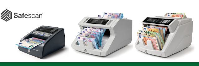 Detectores de billetes falsos, Contadoras de dinero,